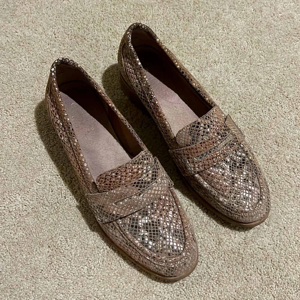 Seychelles snakeskin loafers